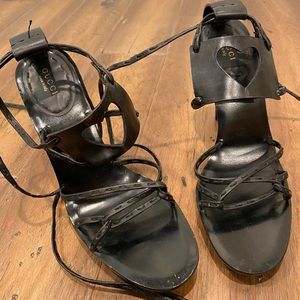 Gucci Heart Sandal Heels 39